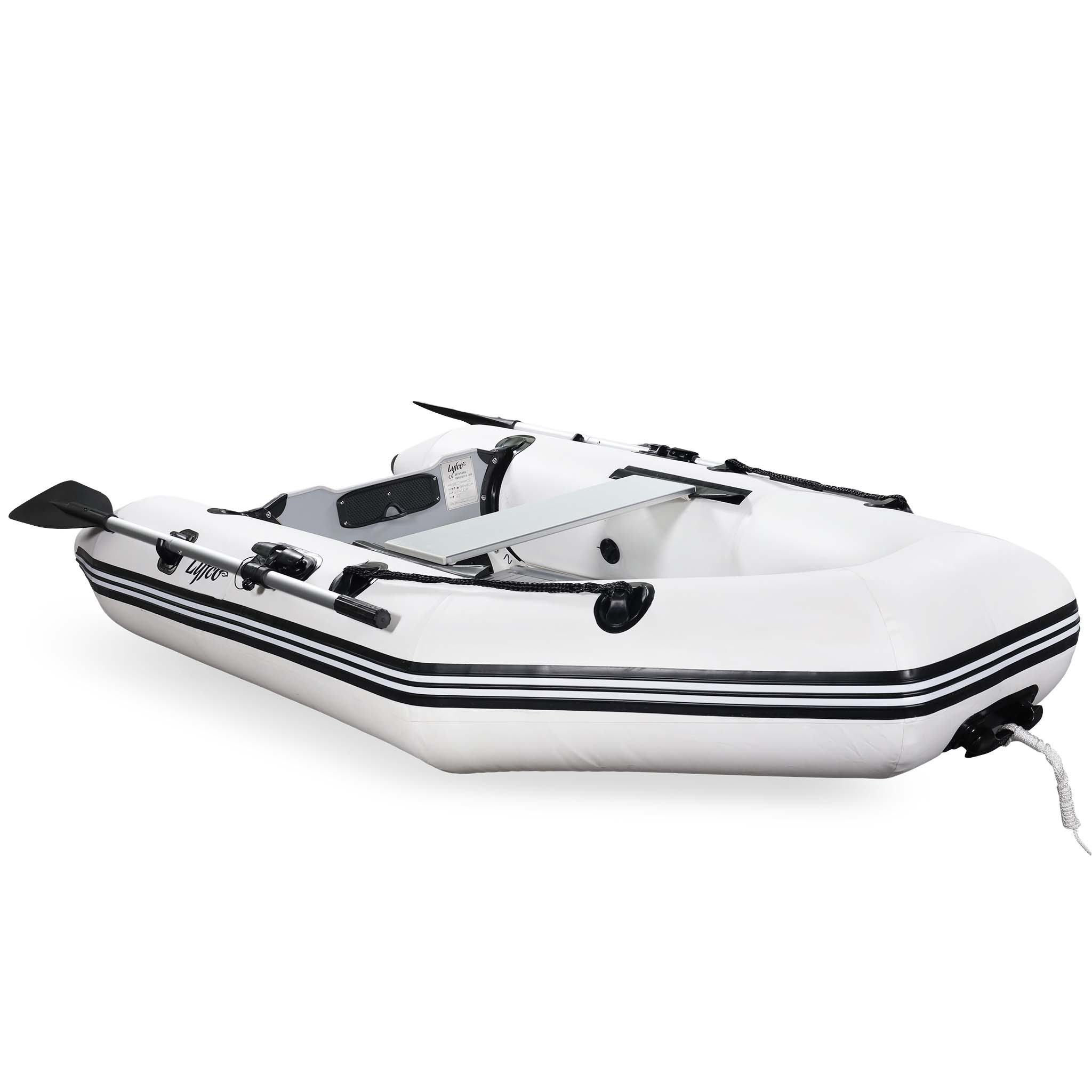 Gummib�t 275cm | For 3 personer | Aluminiums d�rslag | Lyfco