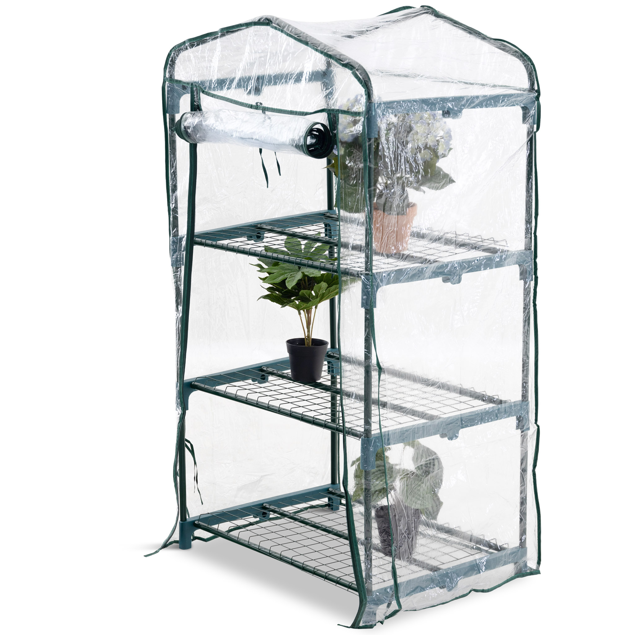 Minidrivhus 0,3m² | Stålramme med plastdeksel Minidrivhus 0,3m² | Stålramme med plastdeksel