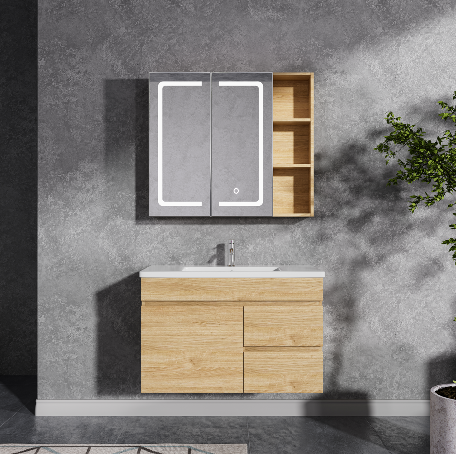 Baderomspakke | Kommode 80cm | LED speilskap | Venezia Baderomspakke | Kommode 80cm | LED speilskap | Venezia