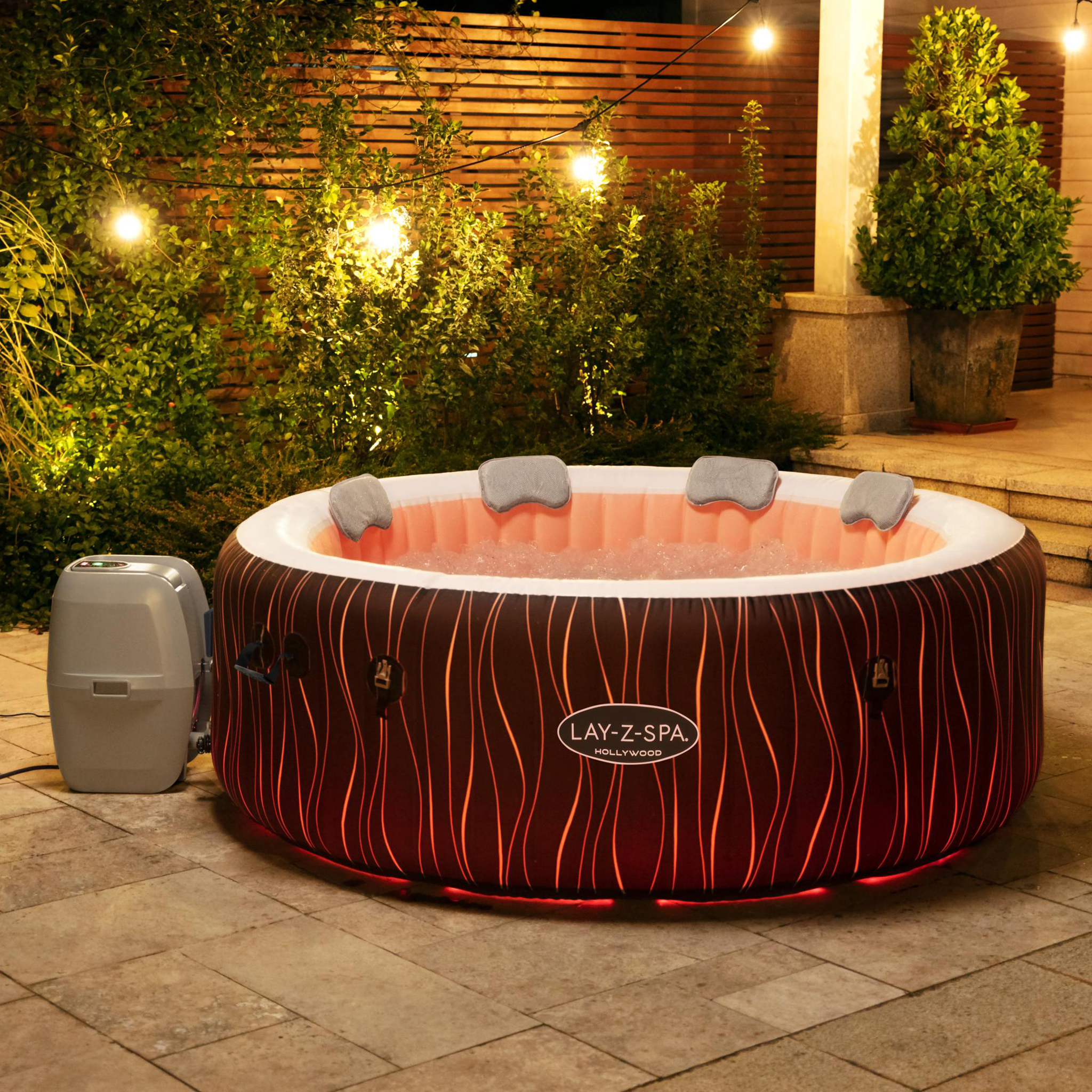 Oppbl�sbart spabad 4�6 personer | Lay-Z-Spa Hollywood AirJet | Bestway