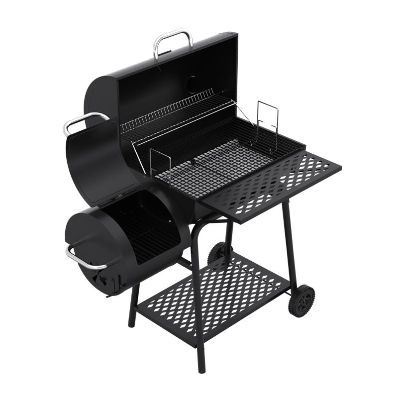 Kombinert kullgrill og r�yker med skorstein og sidekammer | 2026 Memphis