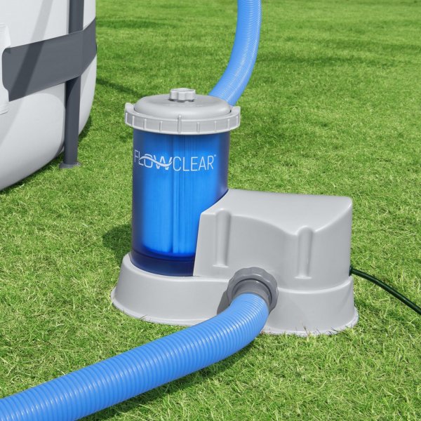 Filterpumpe for basseng over bakken | 1,1m3 - 31,7m3 | Bestway Flowclear