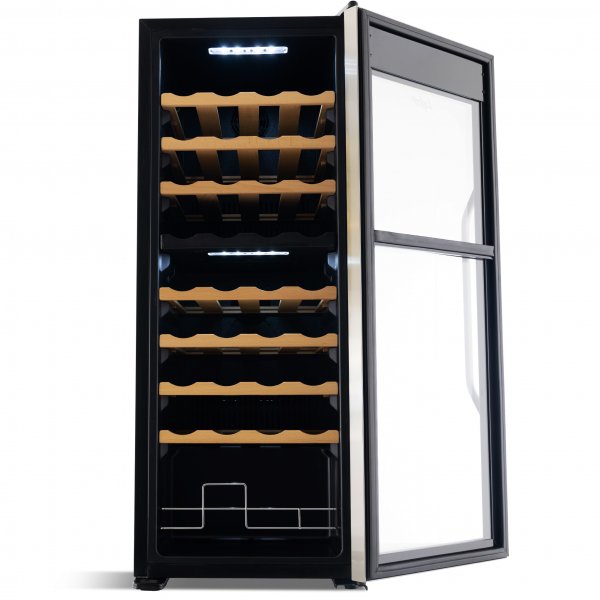 Vinkjøler 2 temperatursoner | 36 flasker | Stillegående | 42 cm bred Vinkjøler 2 temperatursoner | 36 flasker | Stillegående | 42 cm bred