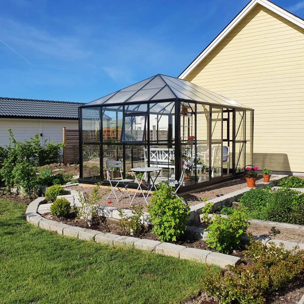 Lysthus 13m² | Stort premium drivhus | 5 års stormgaranti Lysthus 13m² | Stort premium drivhus | 5 års stormgaranti