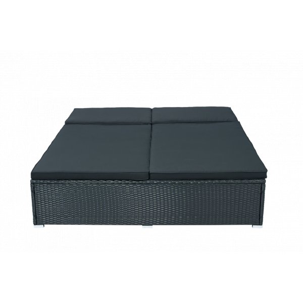 Solseng 200 � 160 cm � Ekstra bred solseng i svart | Glyxn�s