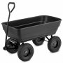 Tippbar hagevogn 125 L | 350 kg | Slitesterk st�lram | Svart