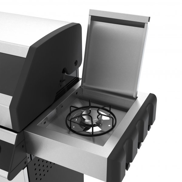 Gasgrill 14,5 kW - 4 rustfrie brennere + 1 sidebrenner - St. Louis