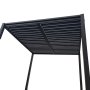 Pergola 3 � 3 m med lamelltak | Gr� st�lpergola | Uteplass