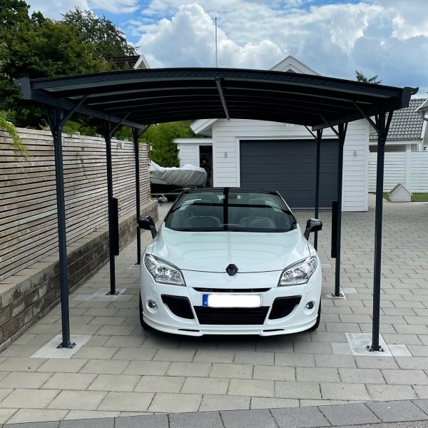 Carport 17,25m² | Ekstra høy | 8mm kanalplast Carport 17,25m² | Ekstra høy | 8mm kanalplast
