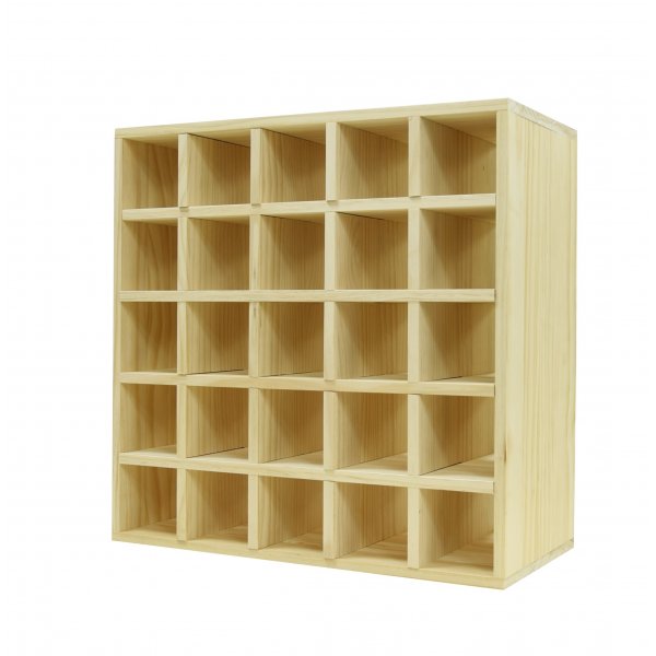 Vinstativ i tre for 25 flasker | B�rekraftig vinstativ for vinoppbevaring i hjemmet