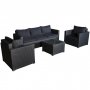 Sofagruppe utembler | Innebygd oppbevaring | Gr kunstrotting | Sanns