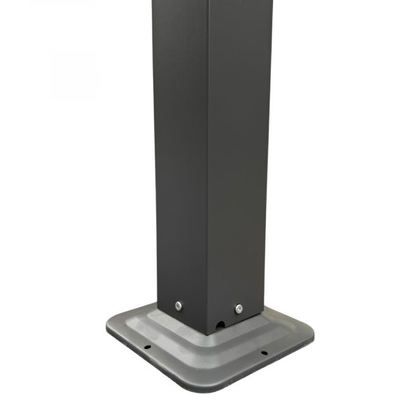 Pergola 3 � 3 m med lamelltak | Gr� st�lpergola | Uteplass