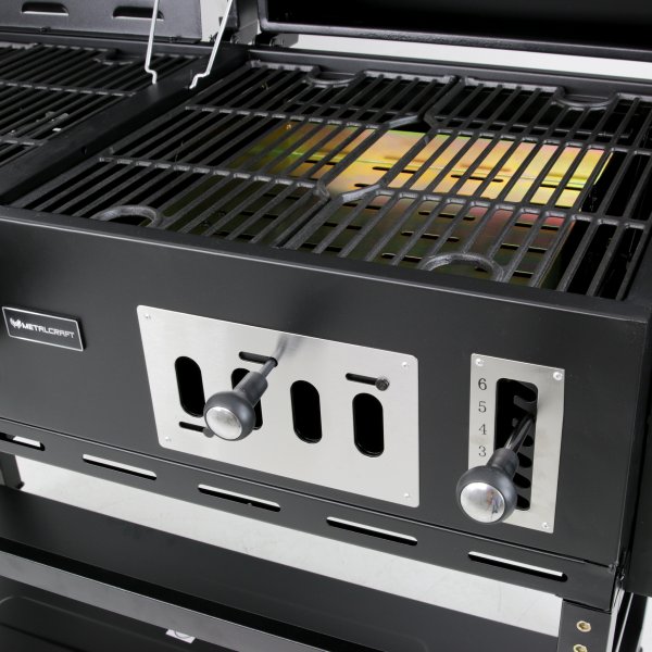 Kombinert kull- og gassgrill med røyker | Cleveland Kombinert kull- og gassgrill med røyker | Cleveland