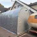 Kundebilde Garasje telt 26,2m² for bobil, campingvogn og båt