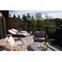 Loungegruppe i naturfarget konstrotting | 4-delt med sofa, lenestoler og bord | Ängsö Loungegruppe i naturfarget konstrotting | 4-delt med sofa, lenestoler og bord | Ängsö