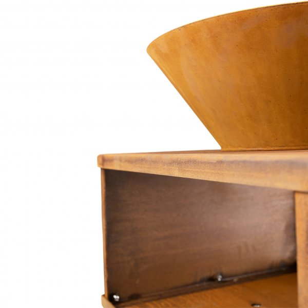 Utepeis i cortenst�l | For utend�rsmilj� | Sk�l med bord