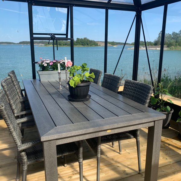 Orangeri og vinterhage 19,2m² | Firkantet premium drivhus Orangeri og vinterhage 19,2m² | Firkantet premium drivhus