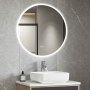 Badrumsspegel 80cm med LED-belysning