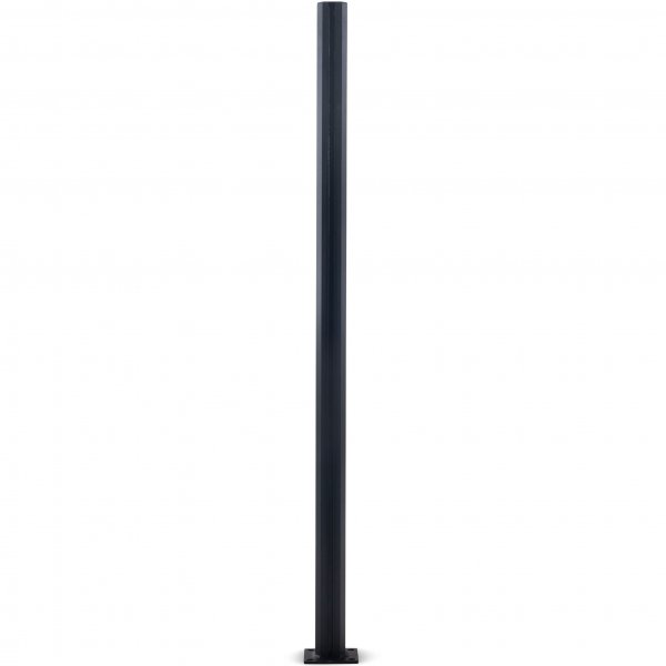 Endestolpe for glassrekkverk | Svart Endestolpe for glassrekkverk | Svart