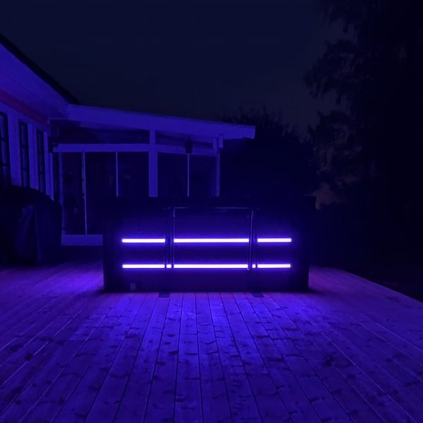 Spabad - Vivid Dreams WiFi - 5-6 personer | Svart utgave | Lyfco