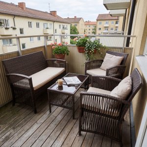 Luksuri�s sofagruppe for balkongen | Lyfco Dalsj�