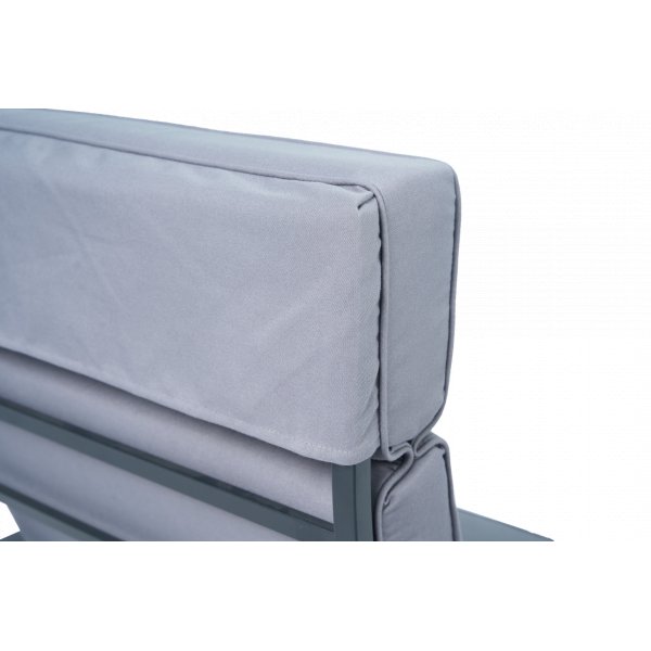 Loungesett i aluminium med recliner | Sofa | 2 stoler | Bord | Apelviken Loungesett i aluminium med recliner | Sofa | 2 stoler | Bord | Apelviken