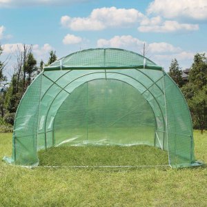 Tunneldrivhus 9m² | Stålramme med PE plastdeksel Tunneldrivhus 9m² | Stålramme med PE plastdeksel