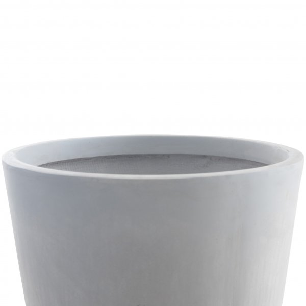 Fiberforsterket utegryte - Høy rund modell - Lys grå Fiberforsterket utegryte - Høy rund modell - Lys grå