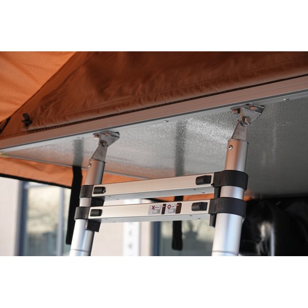 Taktelt Softshell 240�140 cm | Vanntett 10 000 mm | Madrass & stige inkludert | Tundra