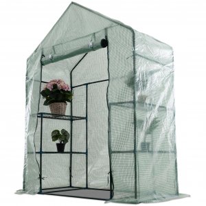 Lite drivhus i plast 1m² | Stålramme med PE plastdeksel Lite drivhus i plast 1m² | Stålramme med PE plastdeksel