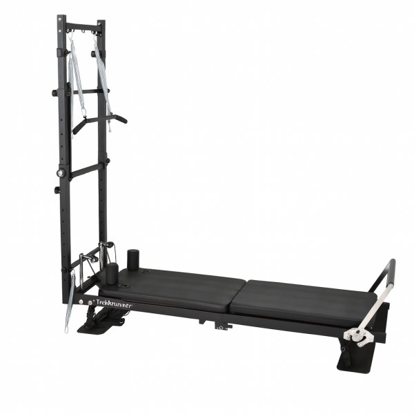 Pilates reformer med half trapeze | Kompakt pilatesmaskin for hjem, studio og rehab