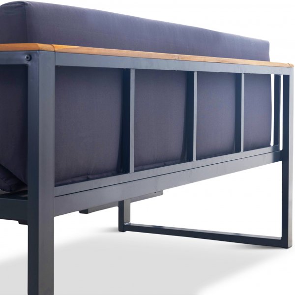 Stilren loungesett i oljet akasie - Dalar