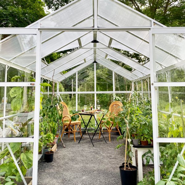 Drivhus i glass 11,1m² | 4mm sikkerhetsglass | 5 års stormgaranti Drivhus i glass 11,1m² | 4mm sikkerhetsglass | 5 års stormgaranti