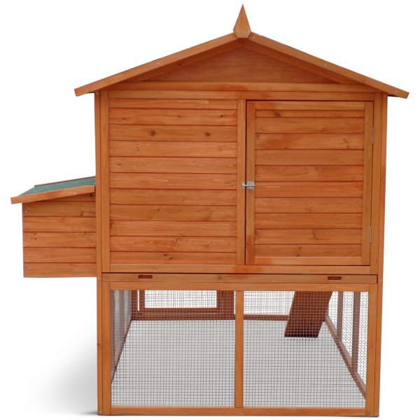 Hønsehus med hønsegård | Lett å rengjøre | Ferdig byggesett | 1,9x1,7x1,6m Hønsehus med hønsegård | Lett å rengjøre | Ferdig byggesett | 1,9x1,7x1,6m