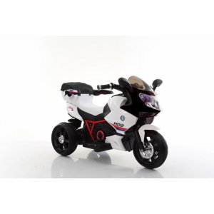 Elektrisk motorsykkel for barn | 7Ah, doble motorer, r�d og hvit