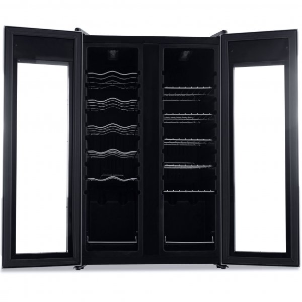 Kombinert vin og øl kjøleskap | 24 flasker/66 bokser | Stillegående løping Kombinert vin og øl kjøleskap | 24 flasker/66 bokser | Stillegående løping