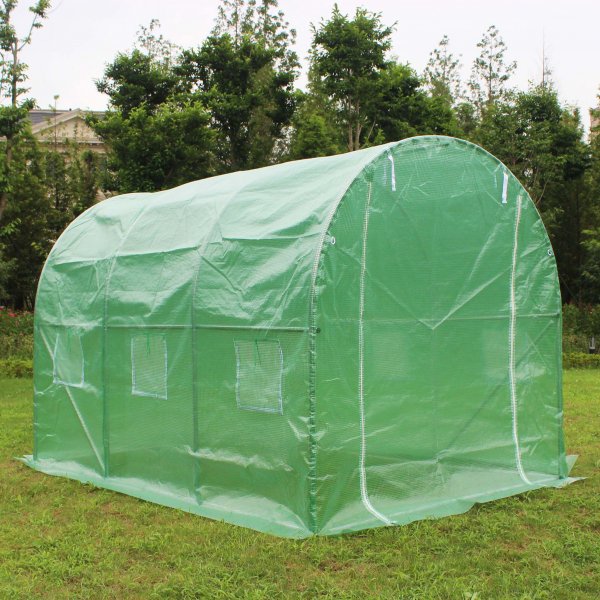 Tunneldrivhus 6m² | Stålramme med PE plastdeksel Tunneldrivhus 6m² | Stålramme med PE plastdeksel