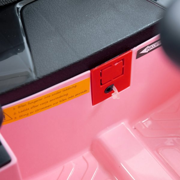 Elbil for barn 12V - Rosa - 2x25W Cab