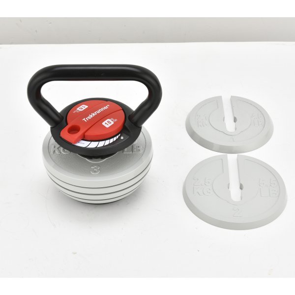 Justerbar kettlebell 3,4�18 kg | 7 vektinnstillinger | Lyfco