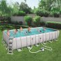Bestway basseng over bakken 7,3x3,7m - 132cm dybde | Power Steel (56474)