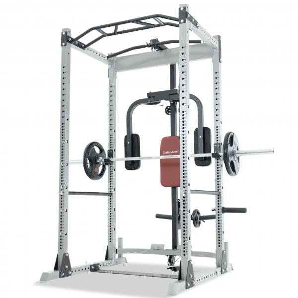 Vektstangstativ med treningsbenk