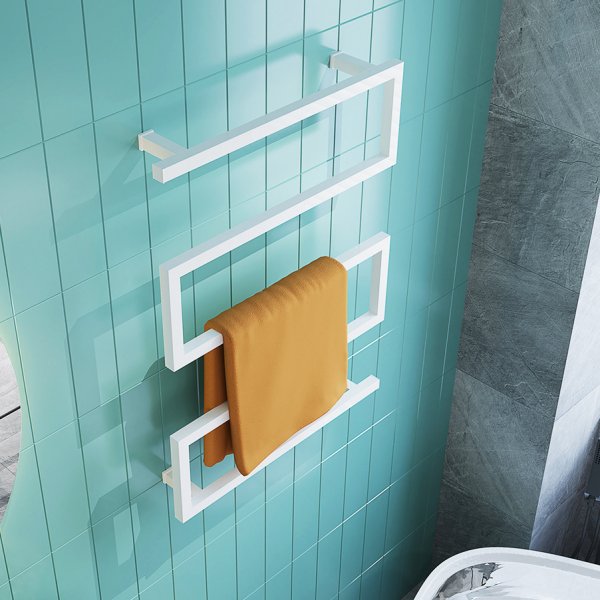 Elektrisk håndkletørker 60x80x12cm | Hvit Elektrisk håndkletørker 60x80x12cm | Hvit