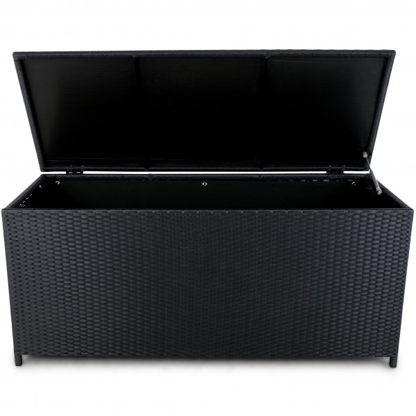 Putekasse i kunstrotting til utemøbler - Svart Putekasse i kunstrotting til utemøbler - Svart