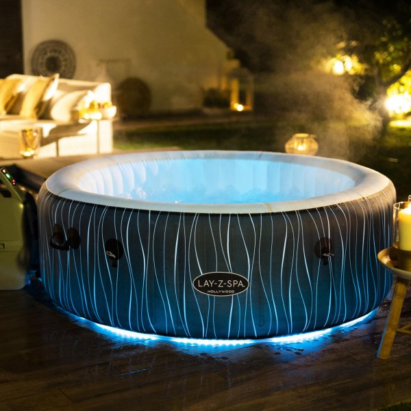 Oppbl�sbart spabad 4�6 personer | Lay-Z-Spa Hollywood AirJet | Bestway
