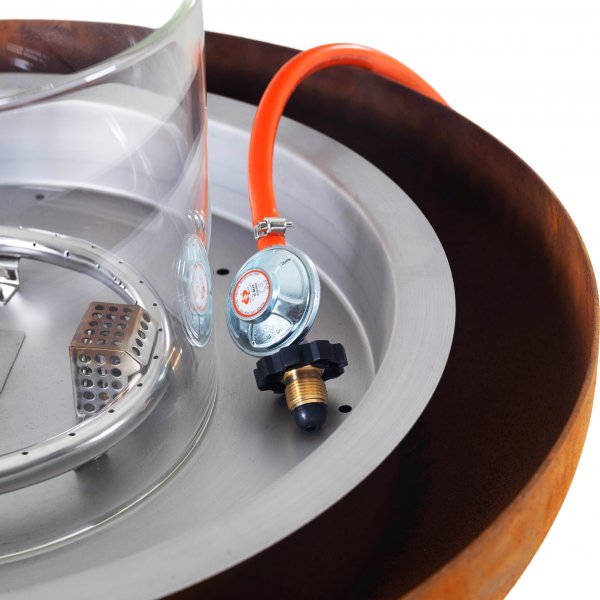 Gassdrevet bålpanne i cortenstål | For utendørs miljø | Dorotea Gassdrevet bålpanne i cortenstål | For utendørs miljø | Dorotea