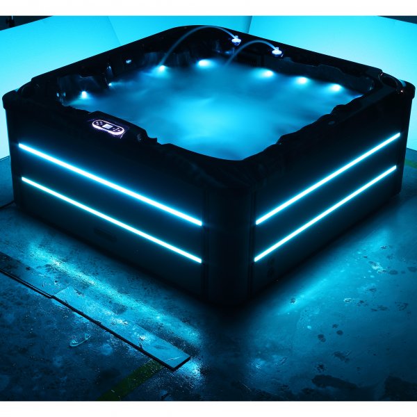 Spabad - Vivid Dreams WiFi - 5-6 personer | Svart utgave | Lyfco