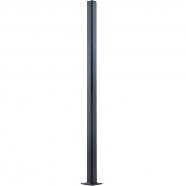 Hjørnestolpe for glassrekkverk - 90 grader | Svart Hjørnestolpe for glassrekkverk - 90 grader | Svart