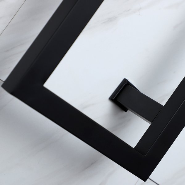 Elektrisk håndkletørker 60x80x12cm | Matt svart Elektrisk håndkletørker 60x80x12cm | Matt svart