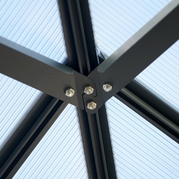 Premium paviljong 3x3m med tak i kanalplast Premium paviljong 3x3m med tak i kanalplast