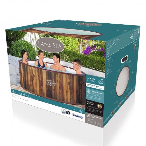 Lay-Z Spa Helsinki Airjet | Bestway oppbl�sbar badestamp 5-7 personer